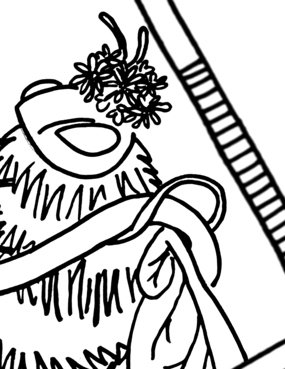 Major Arcana Tarot Coloring Page - 𝕿𝖍𝖊 𝕷𝖔𝖛𝖊𝖗𝖘
