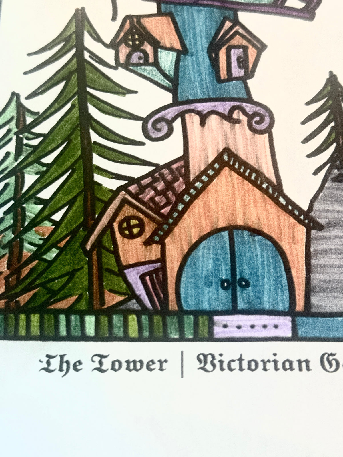 Major Arcana Tarot Coloring Page - 𝕿𝖍𝖊 𝕿𝖔𝖜𝖊𝖗