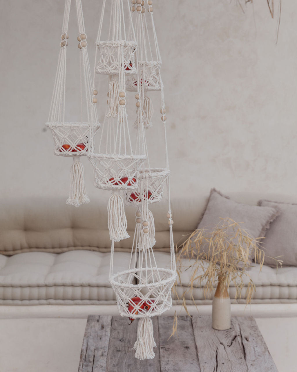 Macrame Cotton Plant Hangers