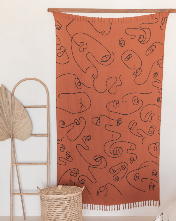 Faces Tapestry Sarong