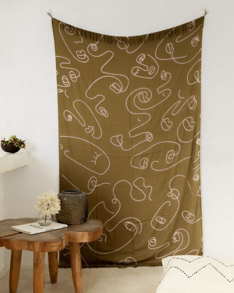 Faces Tapestry Sarong
