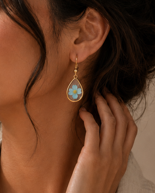 Wildflower Gold Dangle Earrings