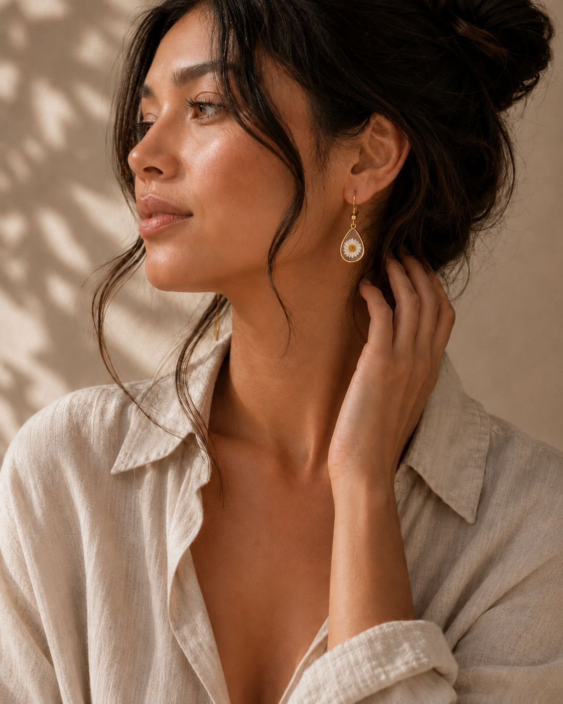 Wildflower Gold Dangle Earrings