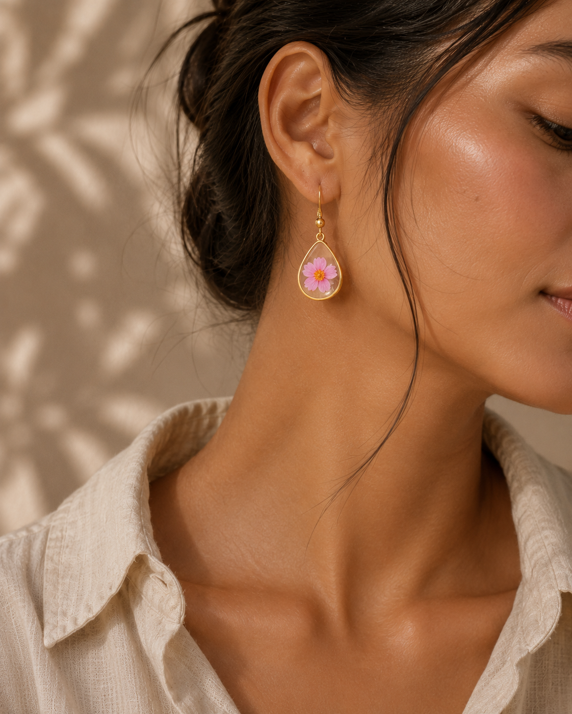 Wildflower Gold Dangle Earrings