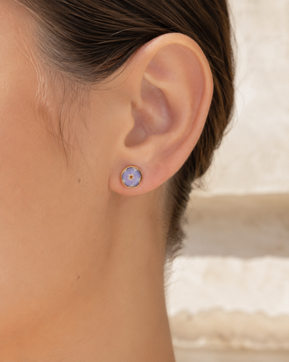 Wildflower Gold Stud Earrings