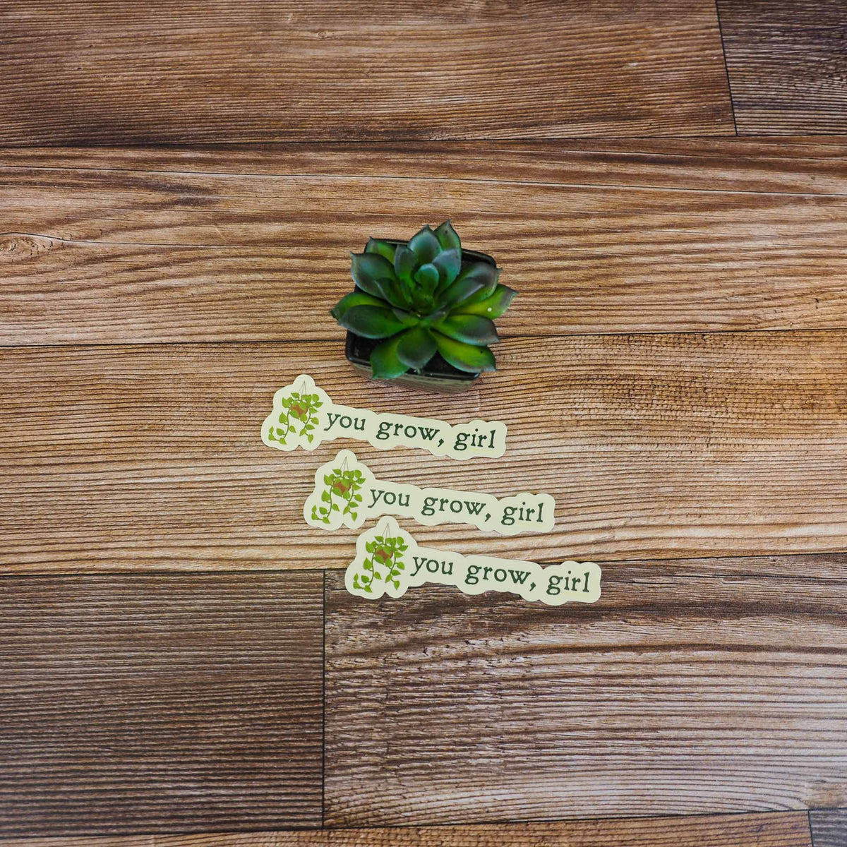 You Grow Girl Plant Sticker