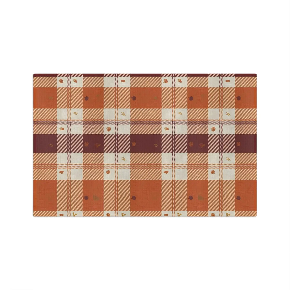 DipaliZ Microfiber Tea Towel Autumn Plaid Quick-dry Performance