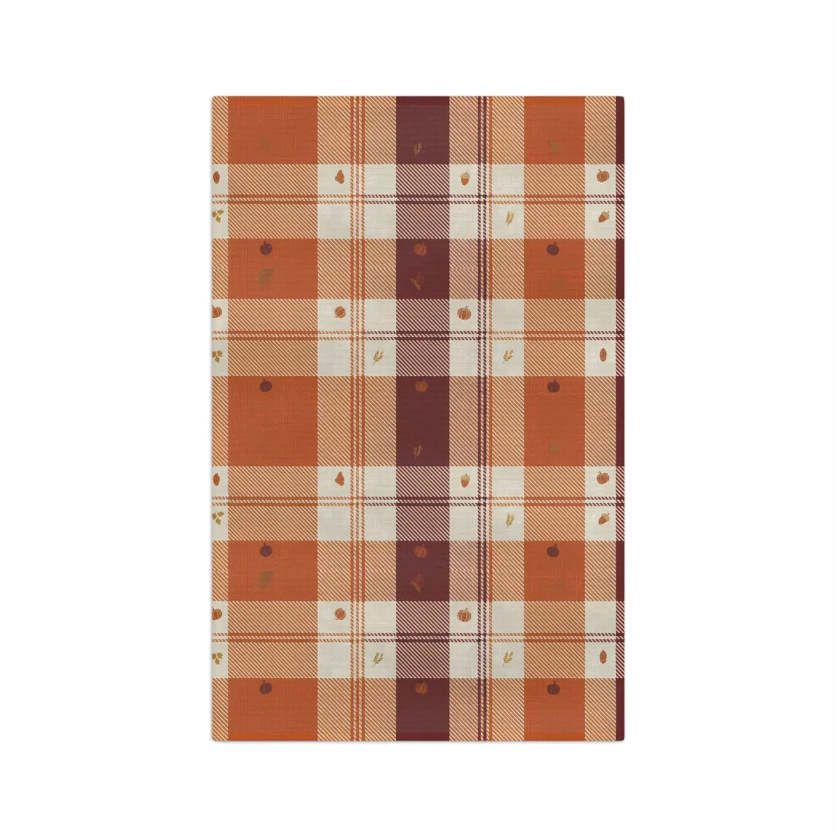 DipaliZ Microfiber Tea Towel Autumn Plaid Quick-dry Performance