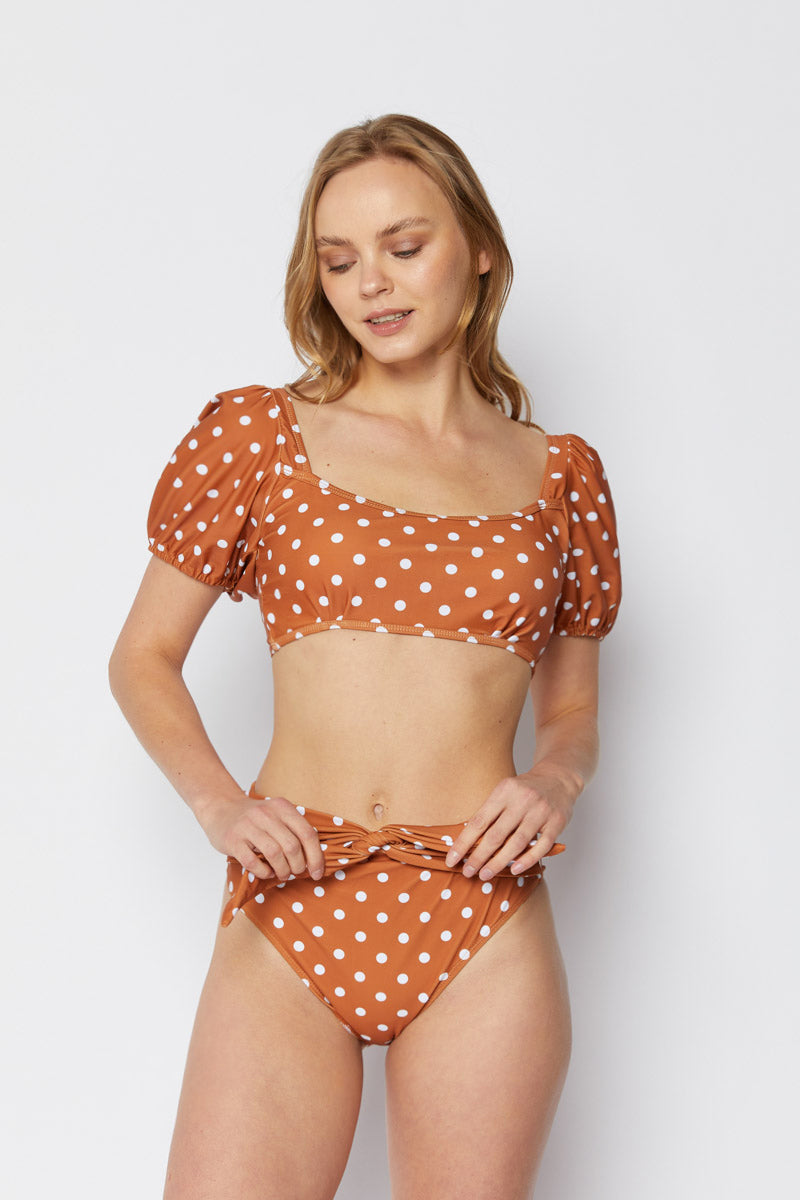 B2102-Bric/Wht Dot