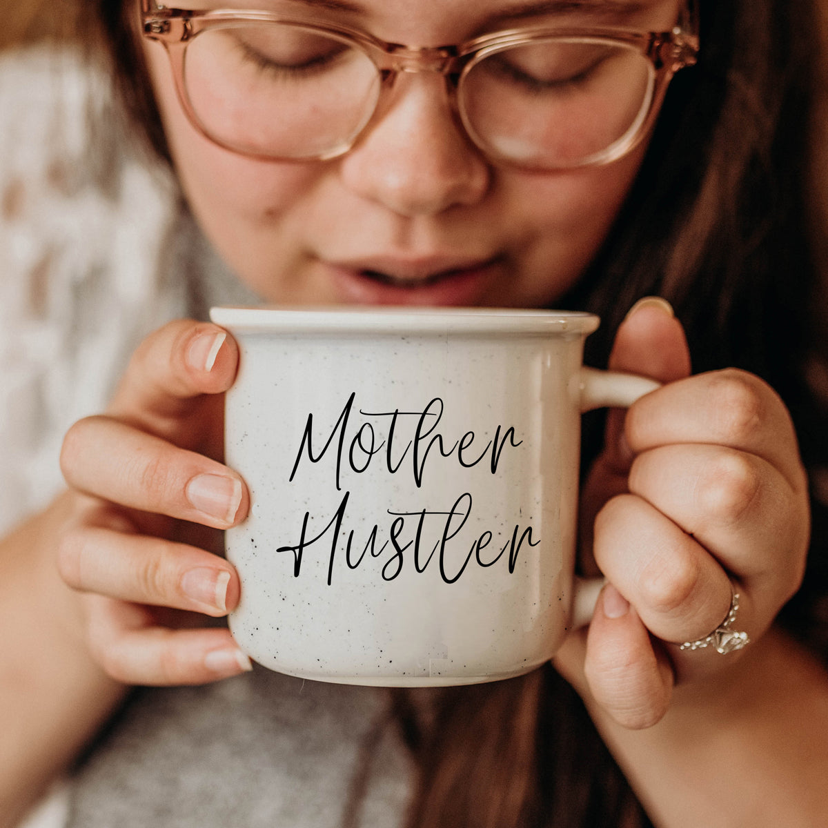 Mother Hustler 14.5oz Ceramic Coffee Mug - Funny Mom Hustle Gift For Moms