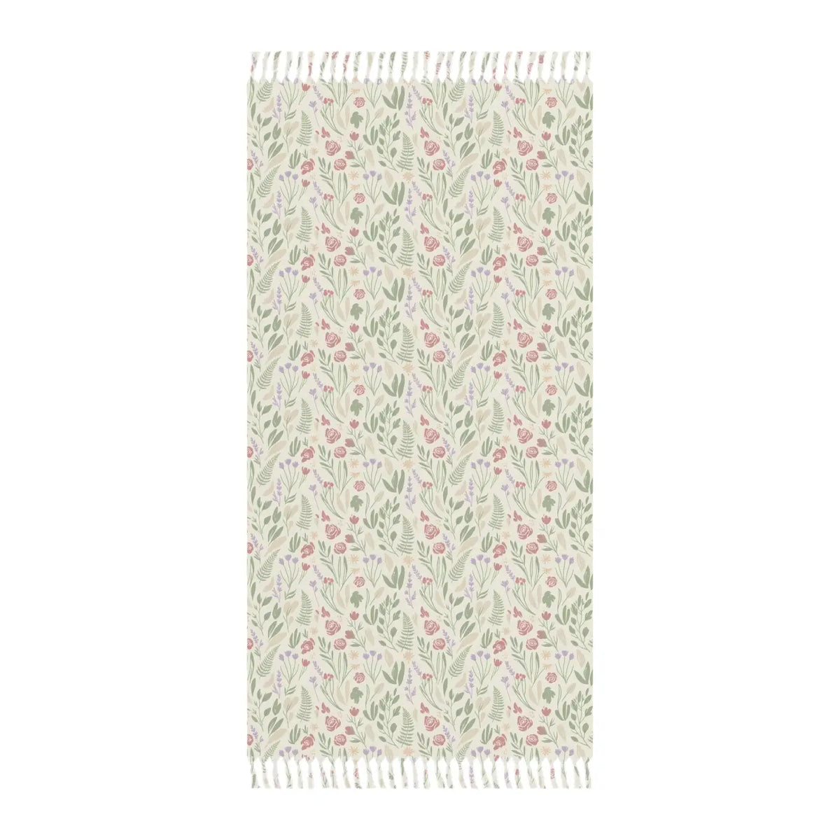 DipaliZ Boho Floral Beach Towel Sand Resistant Weave
