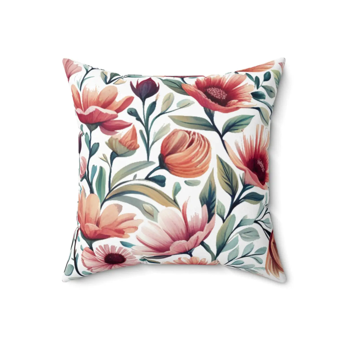 DipaliZ Colorful Large Flowers Pillow – Eco-friendly Gift