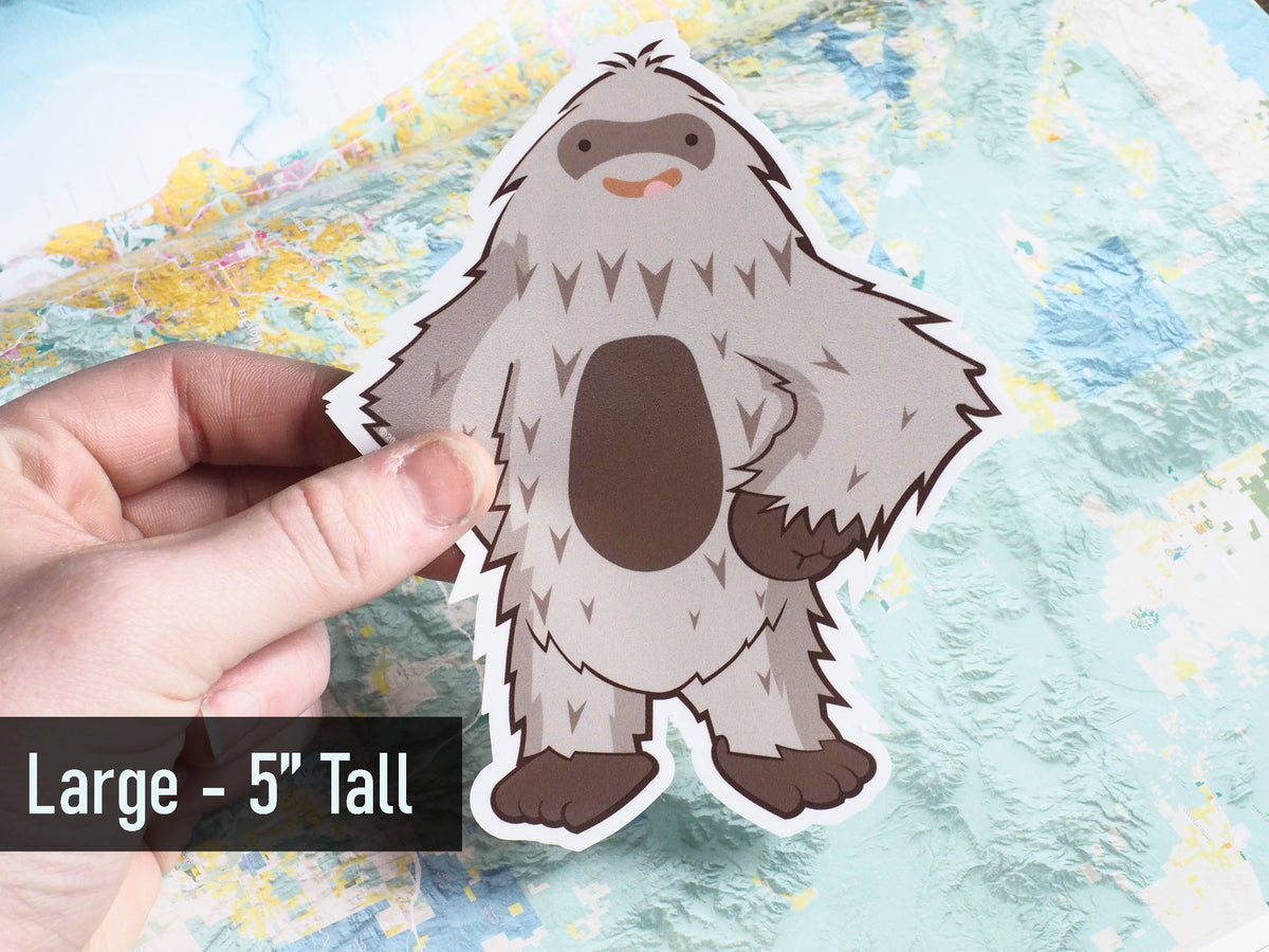 Confident Sasquatch Sticker