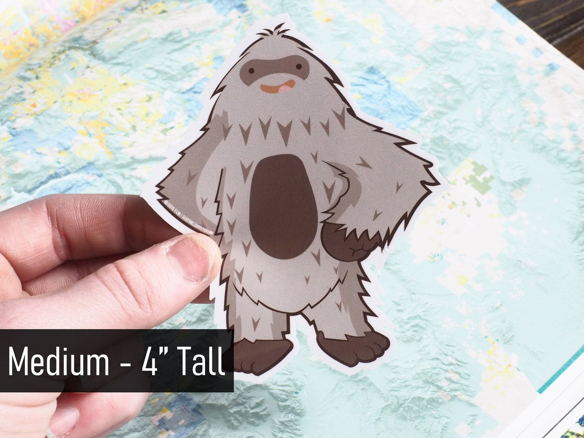 Confident Sasquatch Sticker