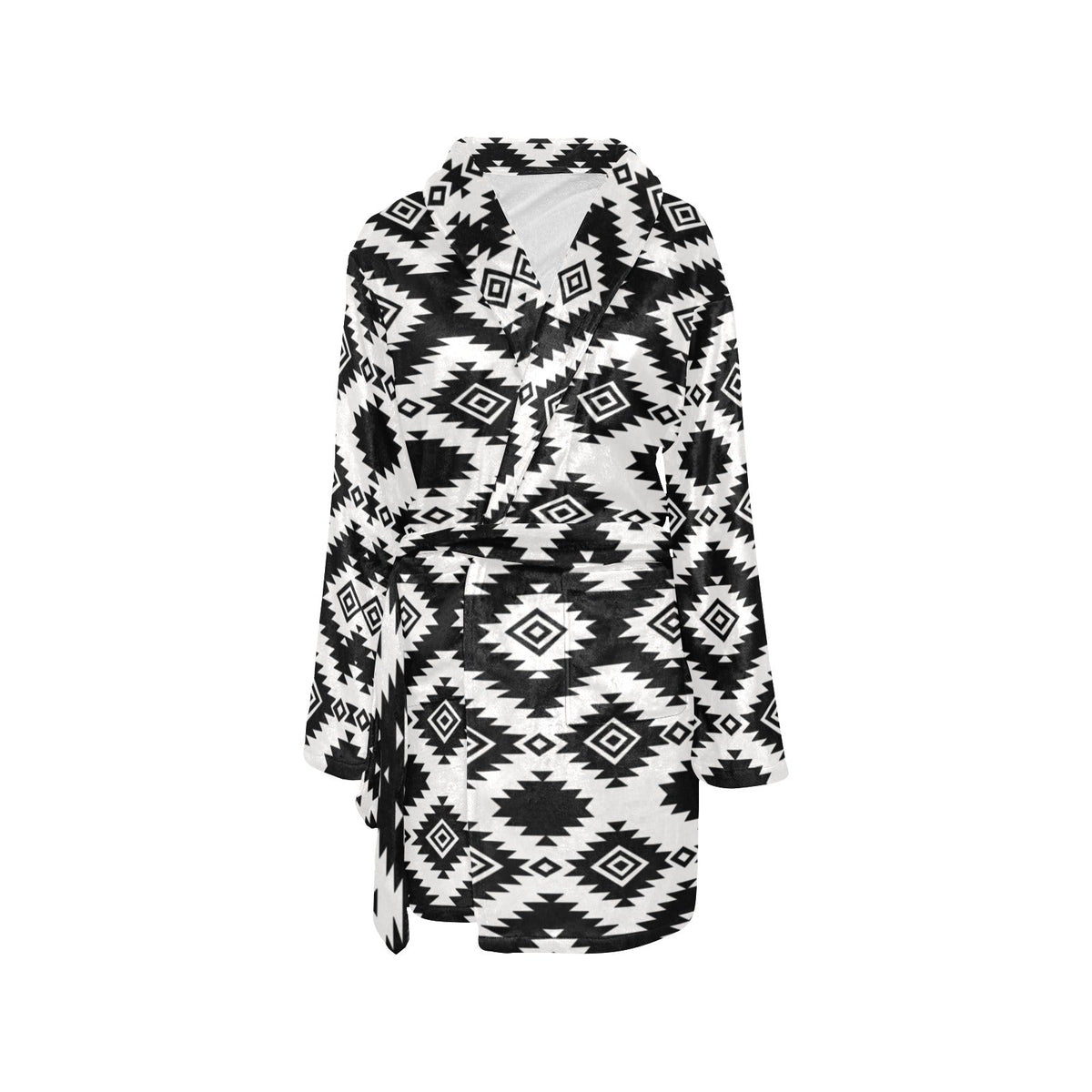 Baha Ranch Black Aztec Women's Western Bath Robe