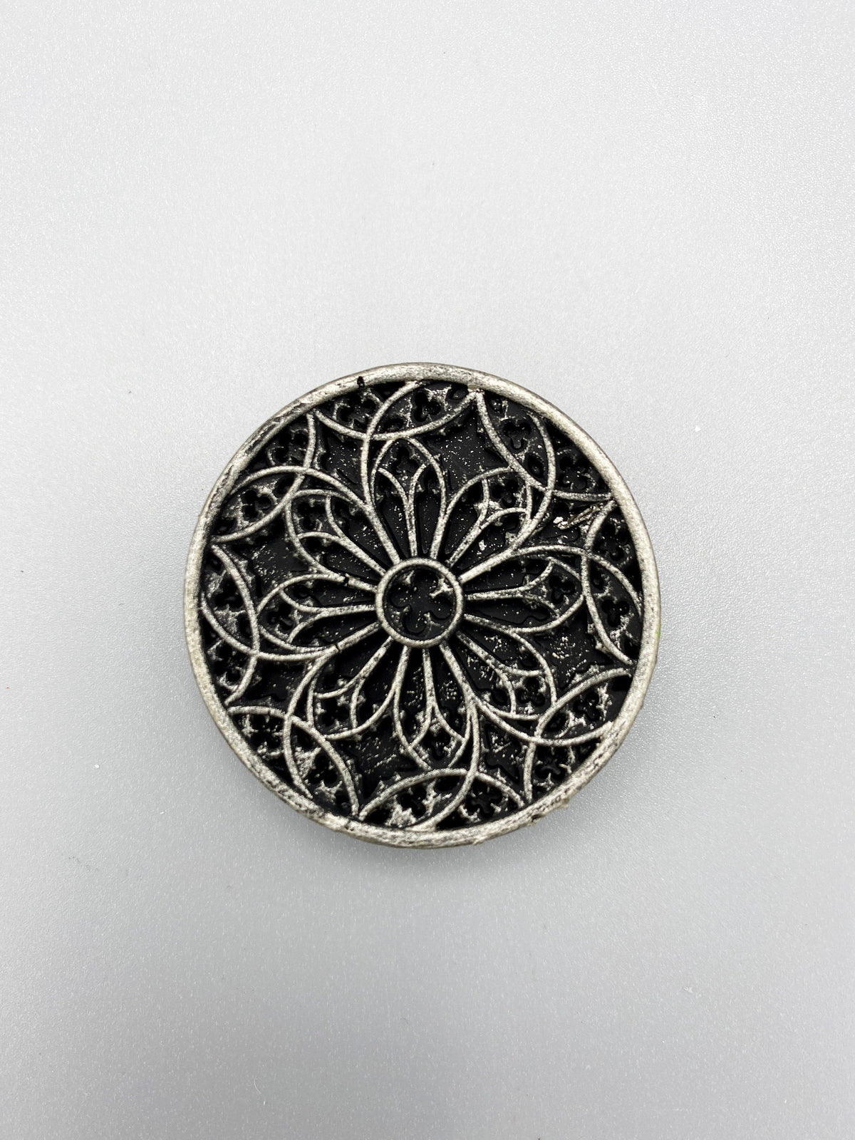 Gothic Cathedral Window Magnet, Hand Painted Resin Sculpture | Medieval Fantasy Decor | Architecture Window Magnet for Gothic Decor