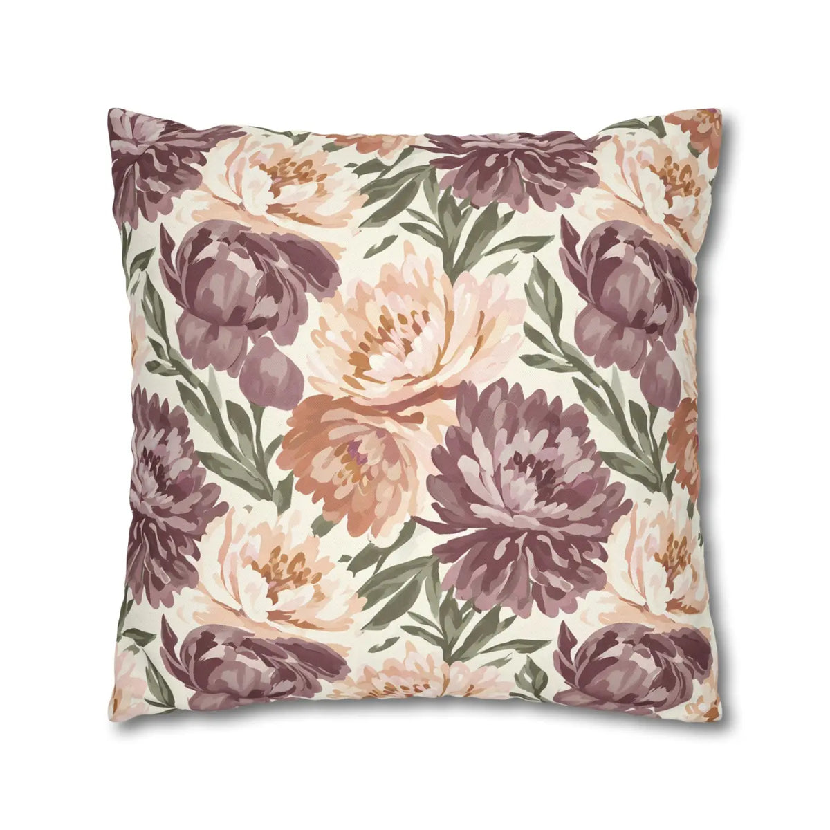 DipaliZ Floral Peony Pillowcase Spun Polyester 18x18