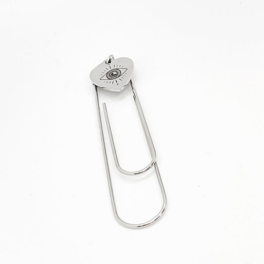Celestial Eye Charm Paperclip Bookmark, Watchful Eye, Watching Over You,Gods Eye, Protection Gift, Gift For Her, Helix Nebula