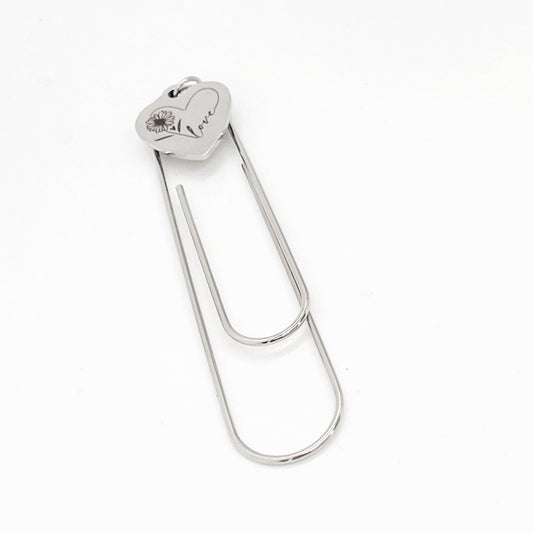 Love Charm Paperclip Bookmark, Love Gift, Reader Gift, Planner Bookmark, Bible Bookmark, Son Gift, Daughter, Husband, Wife, Anniversary
