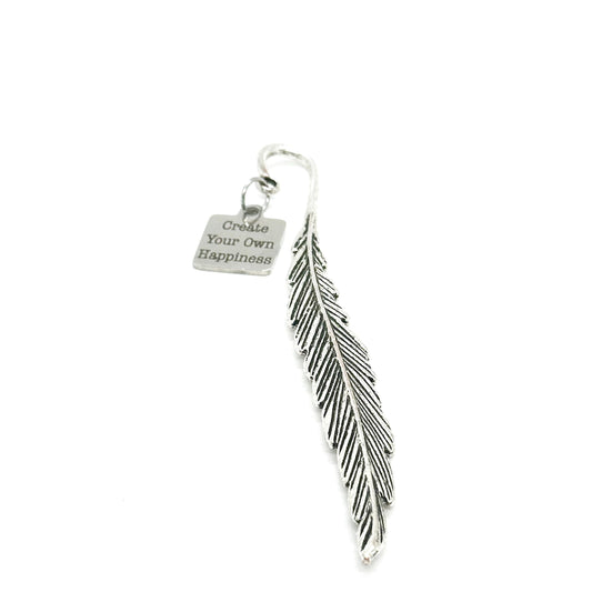 Create Your Own Happiness Charm Stem Bookmark, Encouragement, Motivating, Gift For Him, Gift For Her, Son, Daughter, Friend Gift, Happy