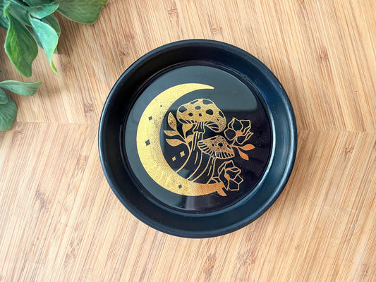 Moon and mushroom tray