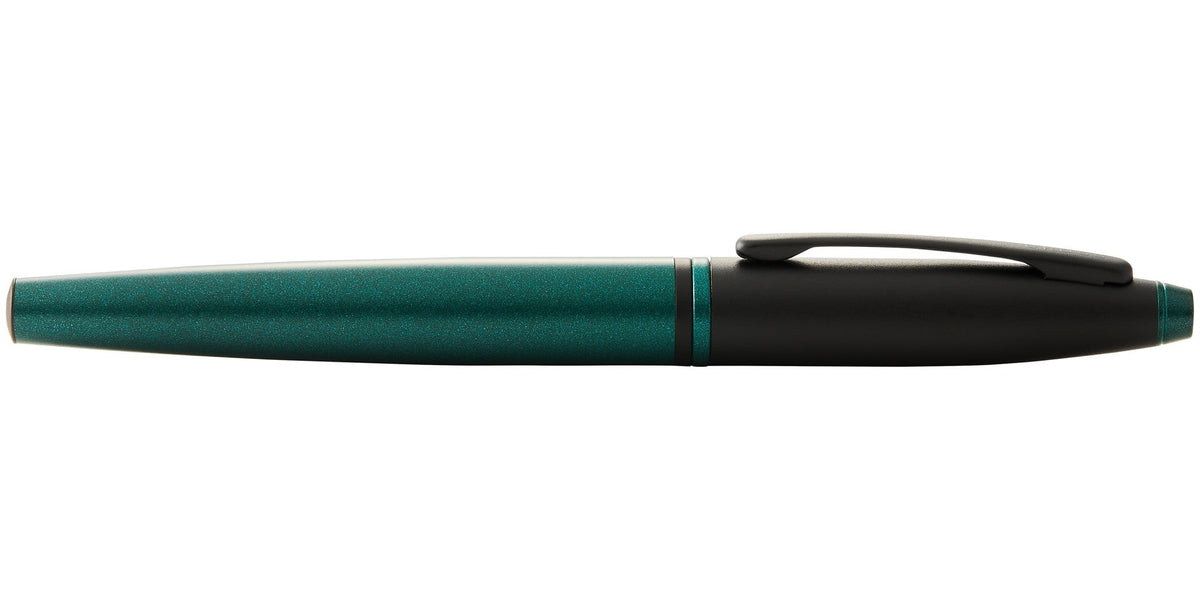 Calais™ Matte Green and Black Lacquer Fine Nib Fountain Pen
