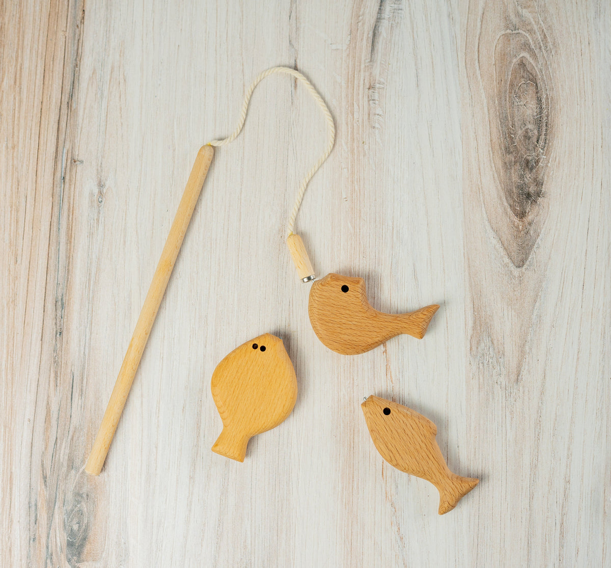 Wooden Magnetic Fishing Game for Kids set #1 , small