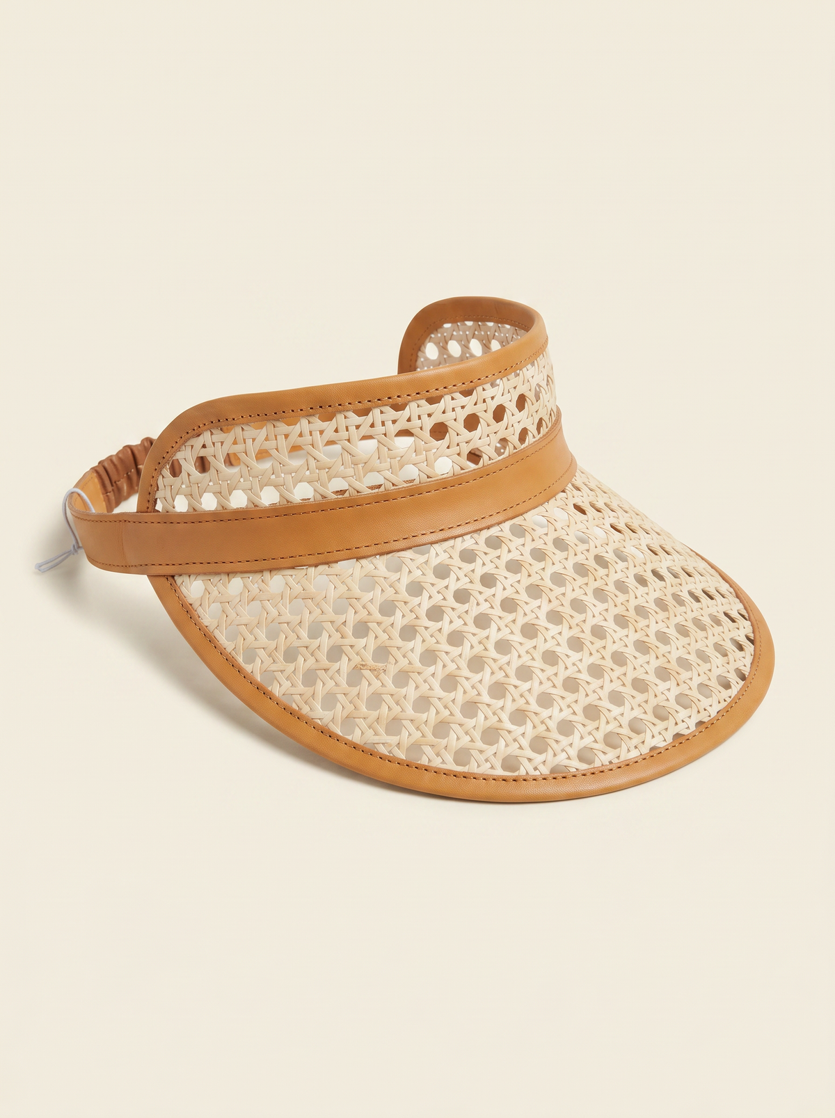 Sumi Leather and Cane Rattan Visor