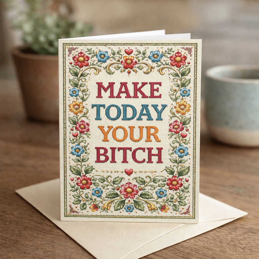 Make Today Your B--ch Card