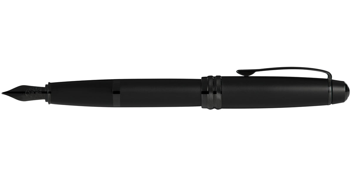 Bailey™ Matte Black Lacquer Stainless Steel Fine Nib Fountain Pen