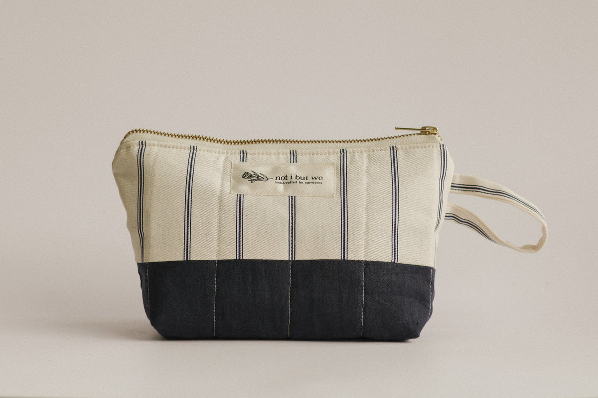 Patchwork Quilted Cosmetic Pouch