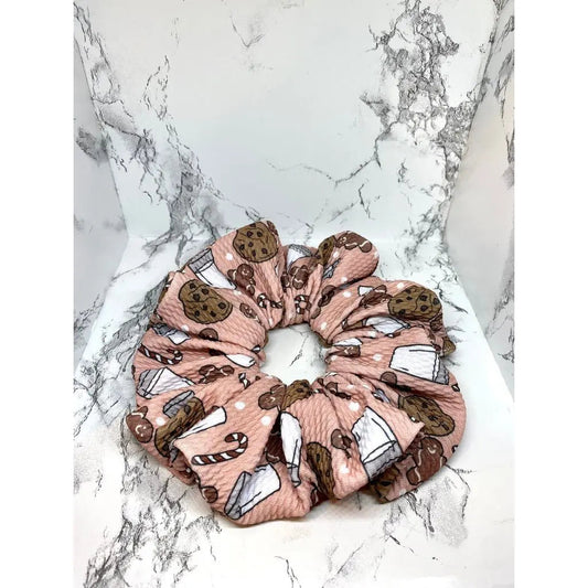 Pink Cookies and Milk Christmas Bullet Scrunch