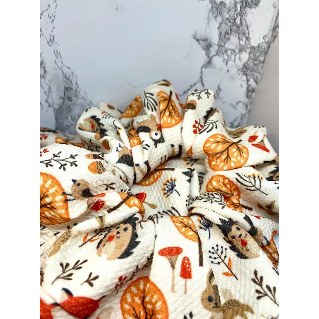 Fall Animals Bullet Scrunchie