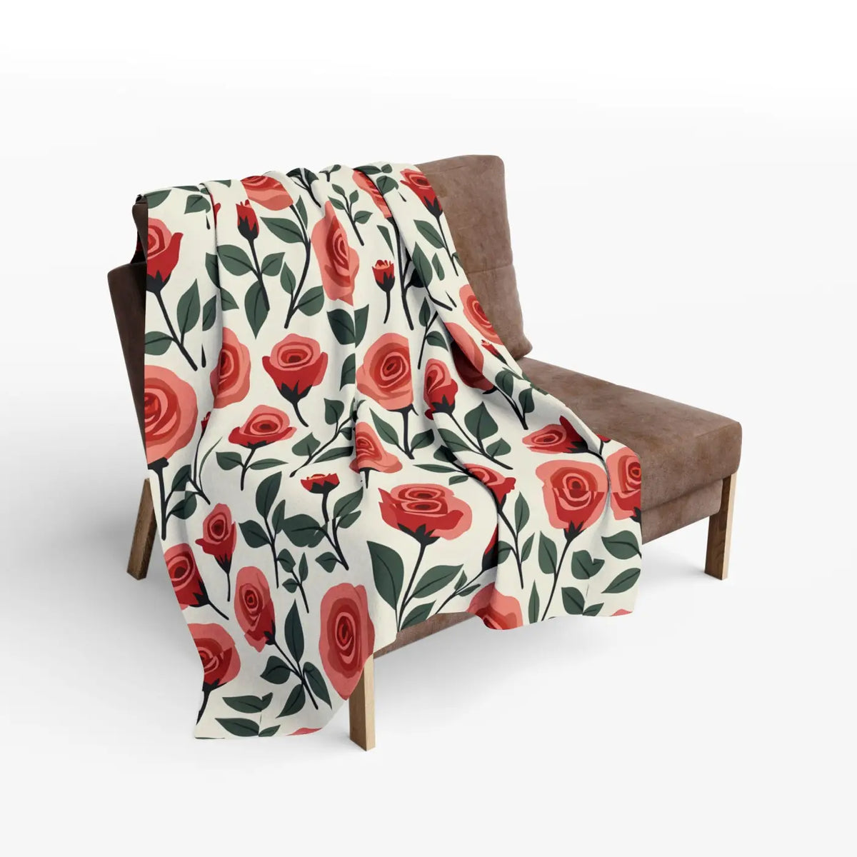 DipaliZ Red Roses Arctic Fleece Blanket Soft Warmth Size 108x90