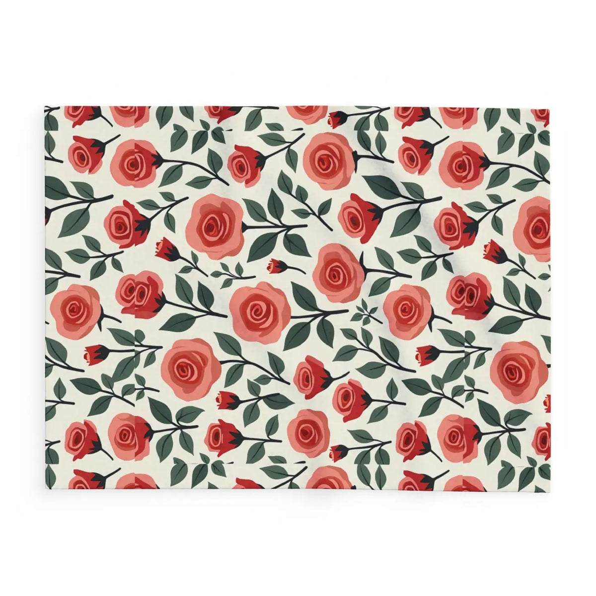 DipaliZ Red Roses Arctic Fleece Blanket Soft Warmth Size 108x90