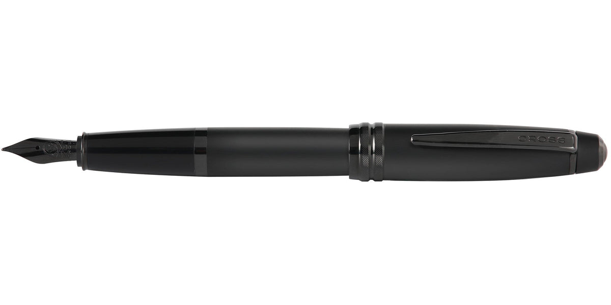 Bailey™ Matte Black Lacquer Stainless Steel Extra-Fine Nib Fountain Pen