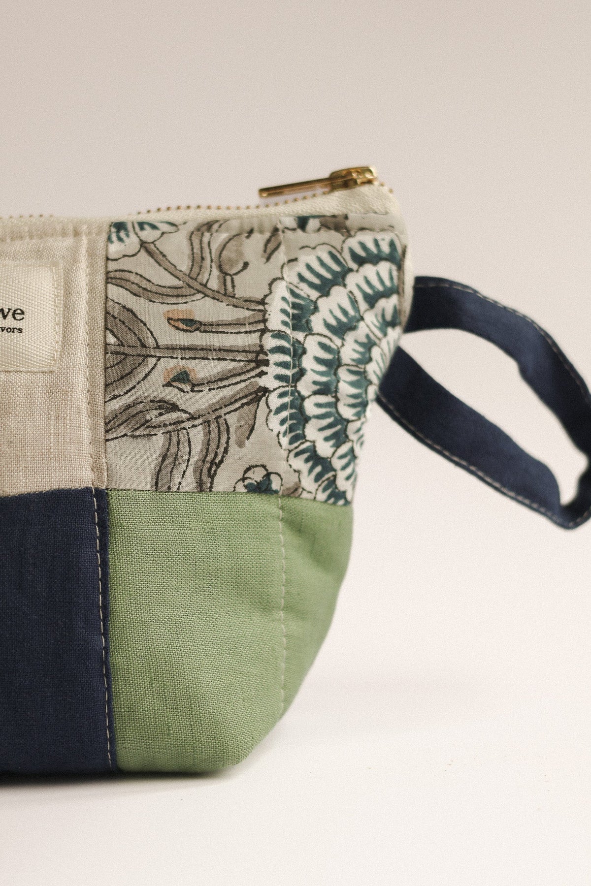 Patchwork Quilted Cosmetic Pouch