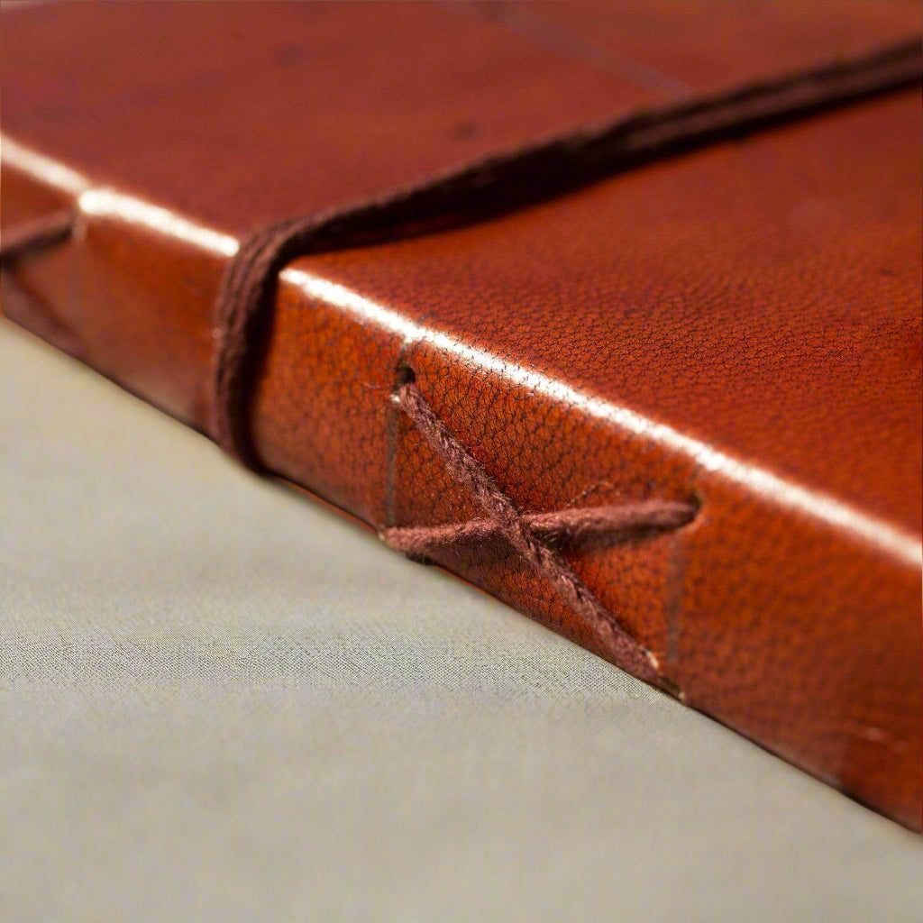Agatha Christie Quote Leather Journal - "Instinct Is a Marvelous Thing"