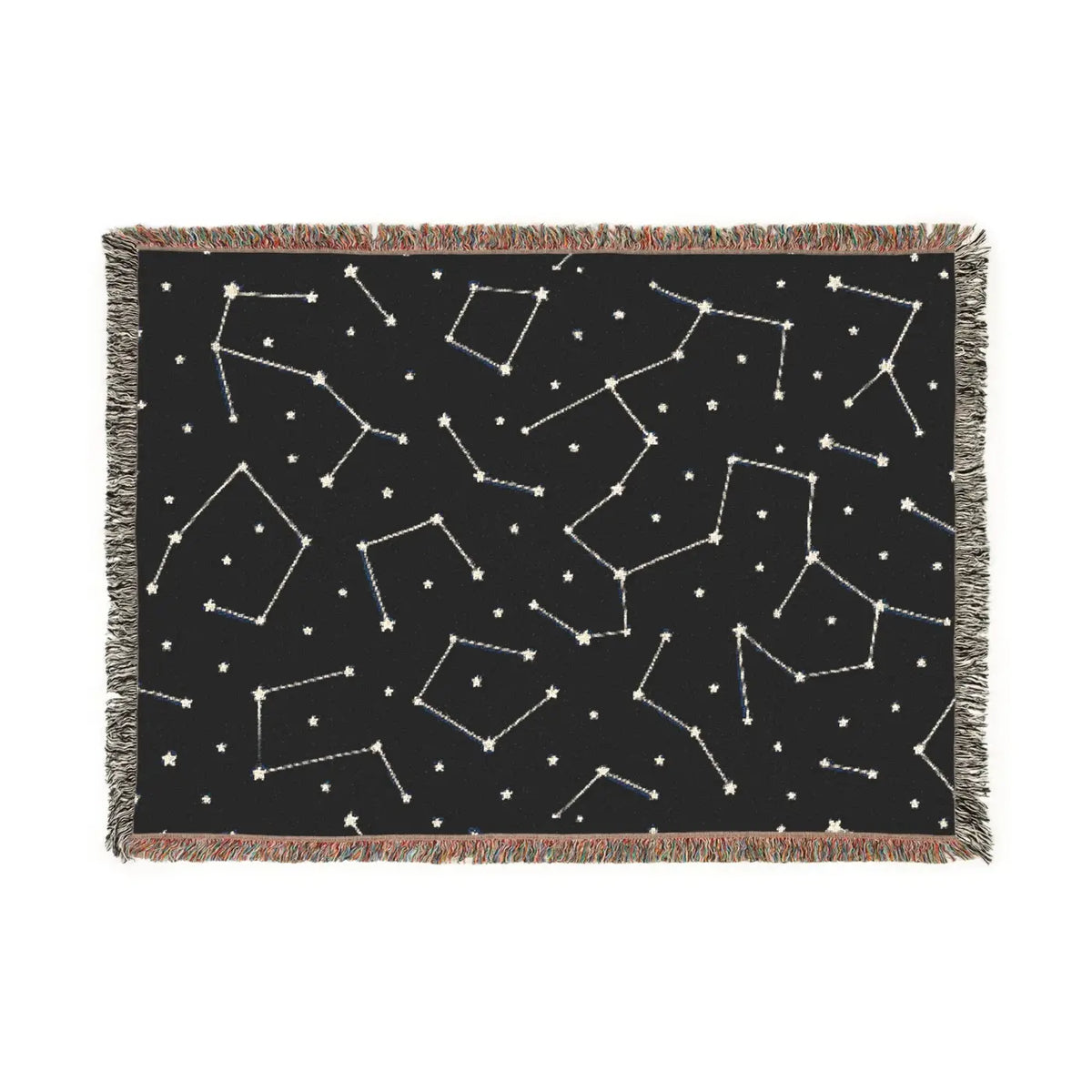DipaliZ Starry Night Woven Blanket – Cotton Night Sky Blanket