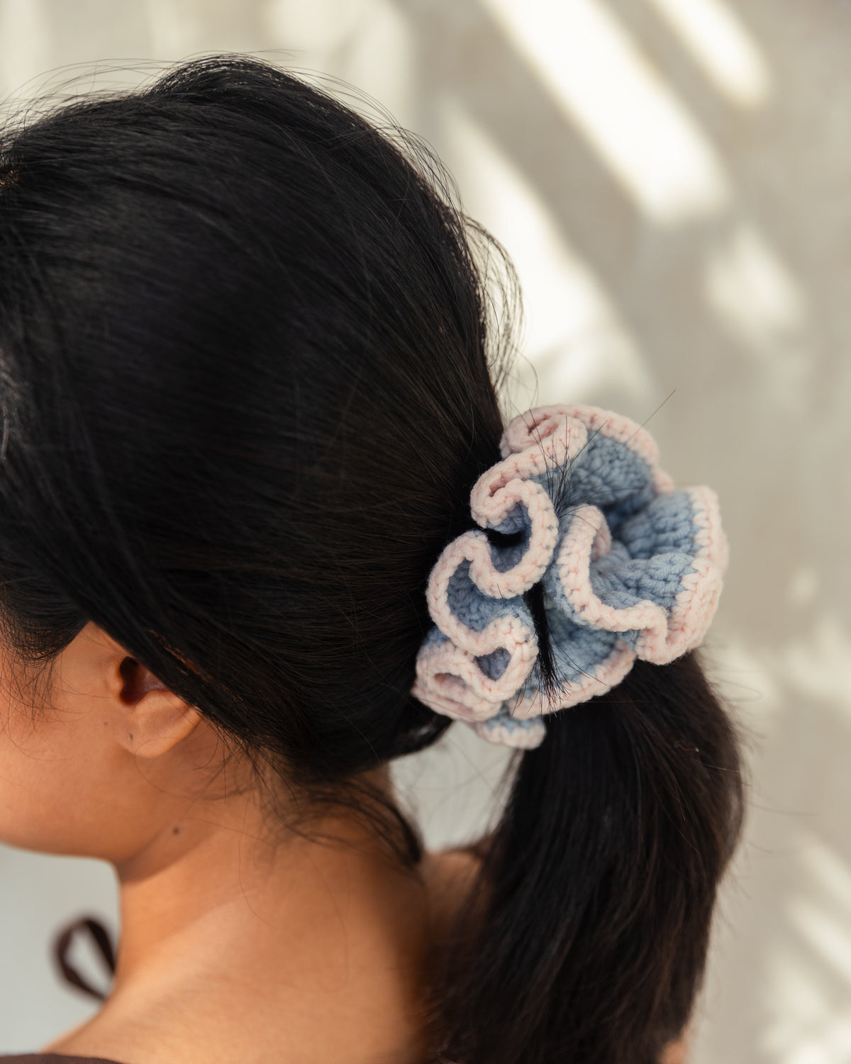 Cotton Crochet Scrunchie - Set of 3