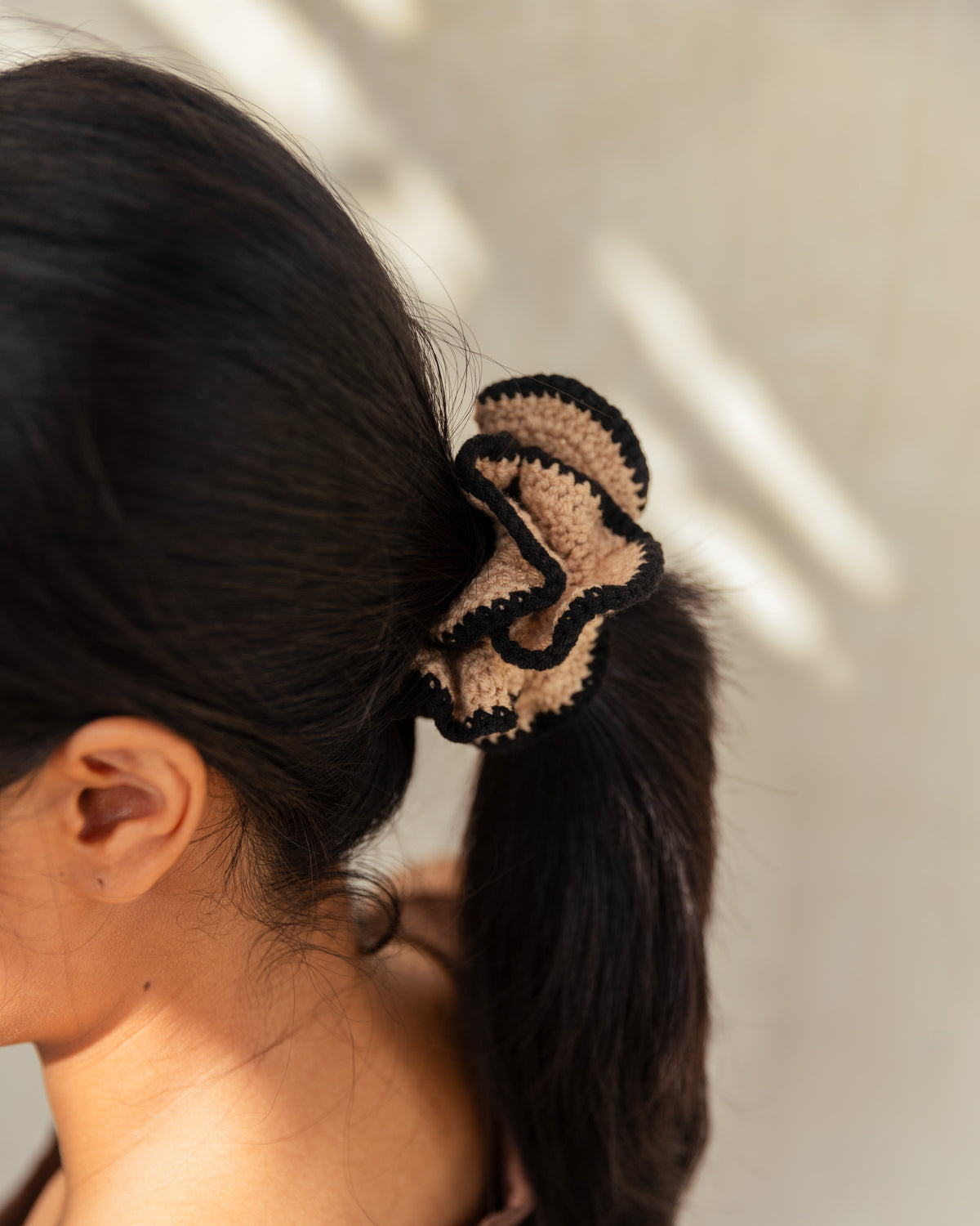 Cotton Crochet Scrunchie - Set of 3
