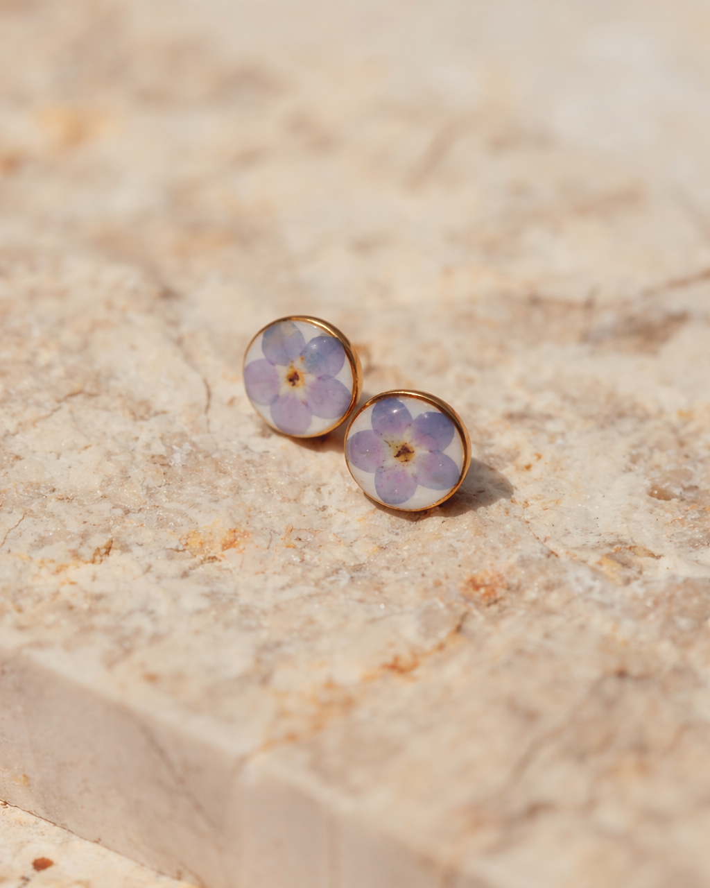 Wildflower Gold Stud Earrings