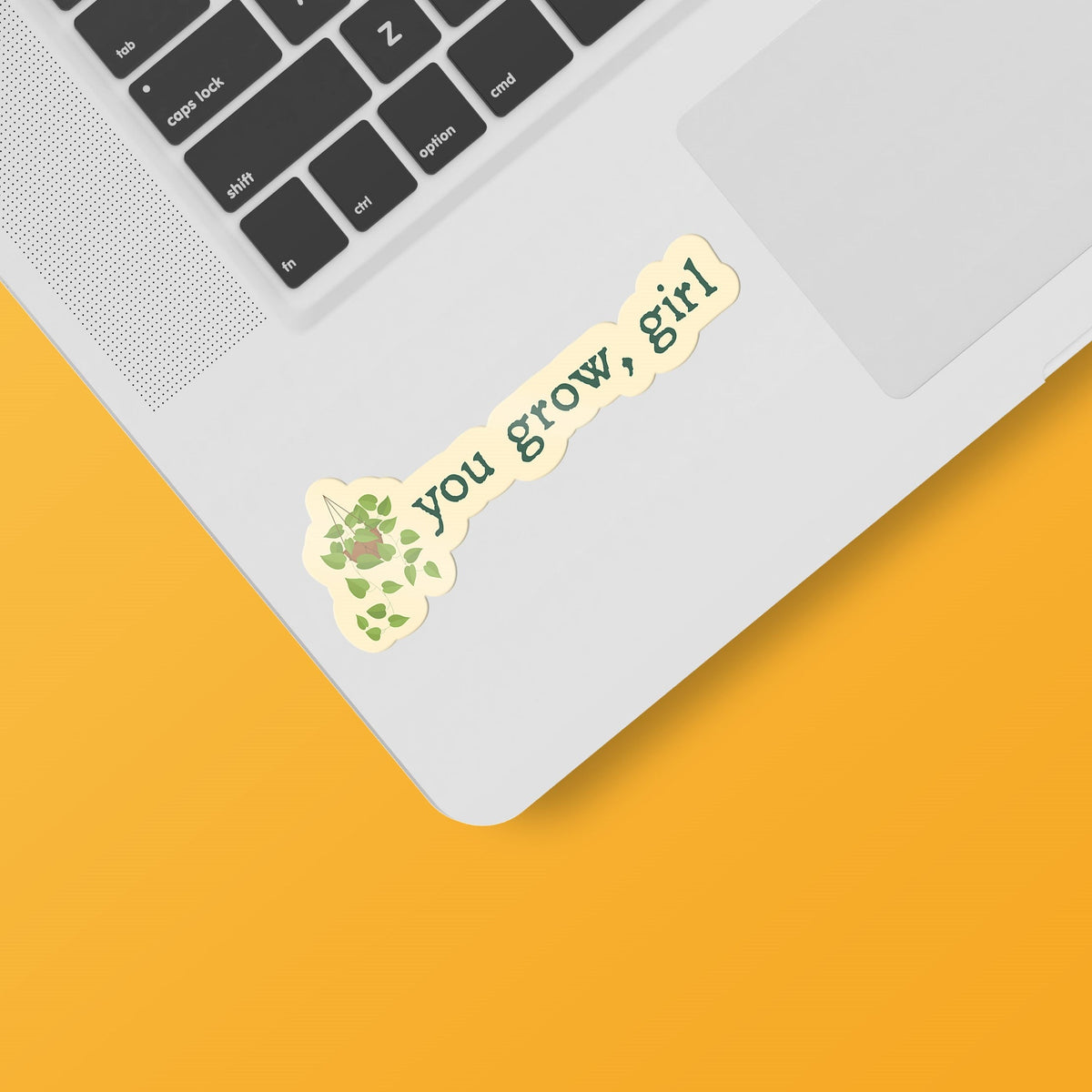 You Grow Girl Plant Sticker